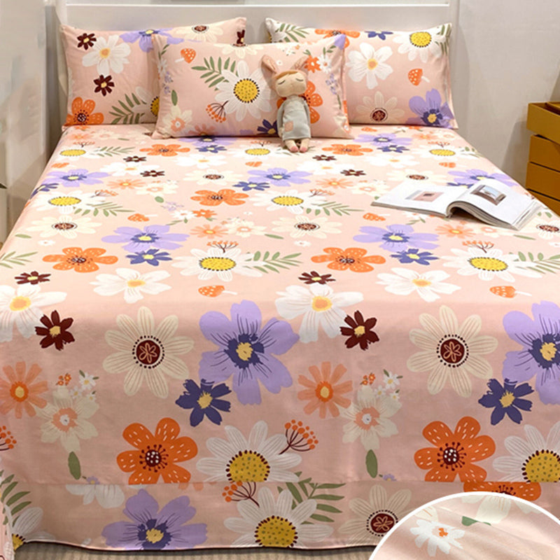 Cotton Printed Sheet Breathable Non-Pilling Fade Resistant Soft Sheet