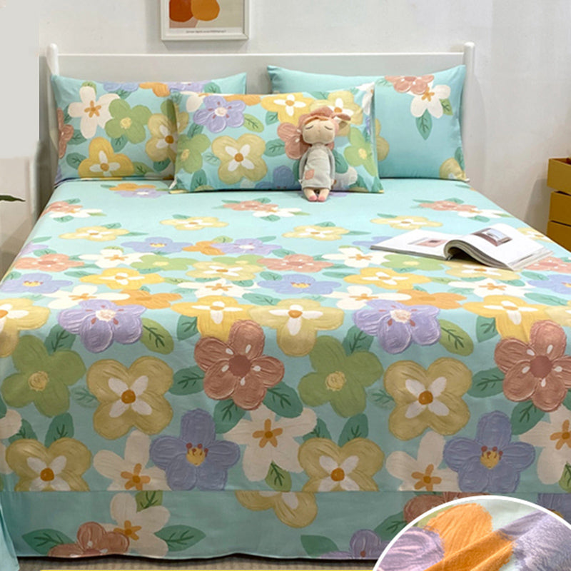 Cotton Printed Sheet Breathable Non-Pilling Fade Resistant Soft Sheet