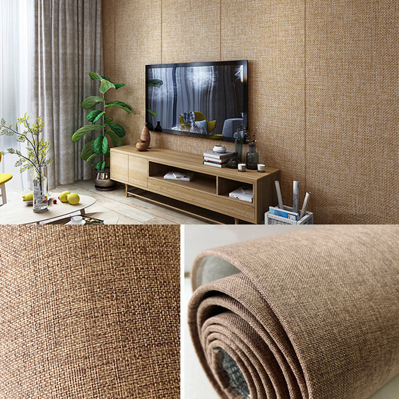 Contemporary Wall Paneling with Upholstered 1 Pieces Peel and Stick Panel