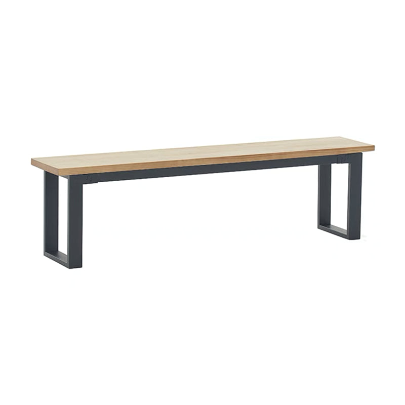 11.7-inch W Modern Seating Bench Solid Wood Metal Solid Color Bench