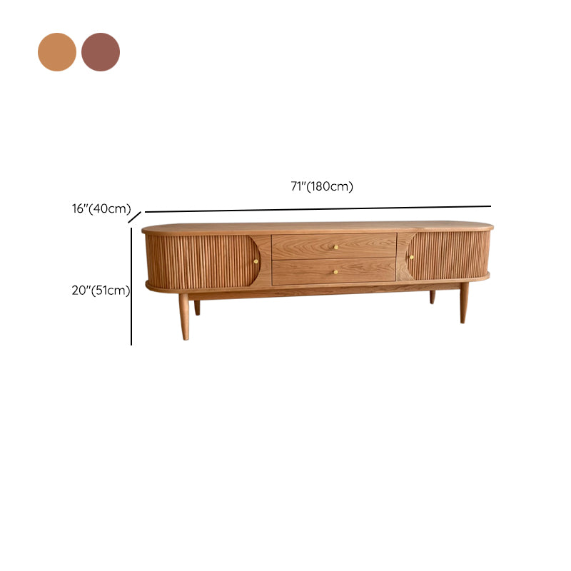 Solid Wood TV Media Console Traditional Media Console TV Stand with Drawers