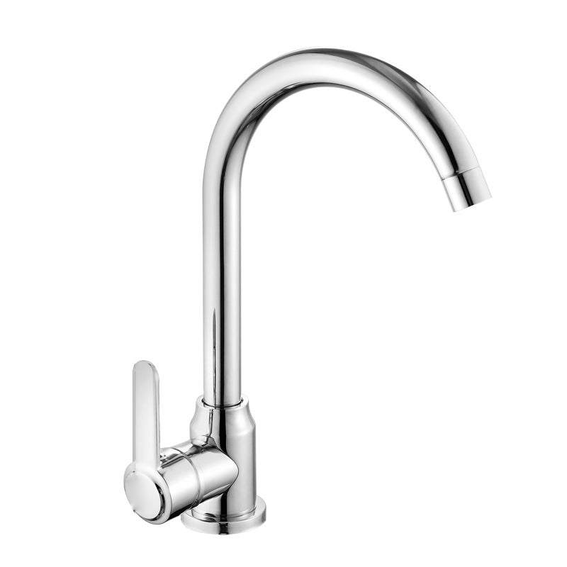 Modern Kitchen Bar Faucet 304 Stainless Steel Lever Handles High Arch Kitchen Faucet