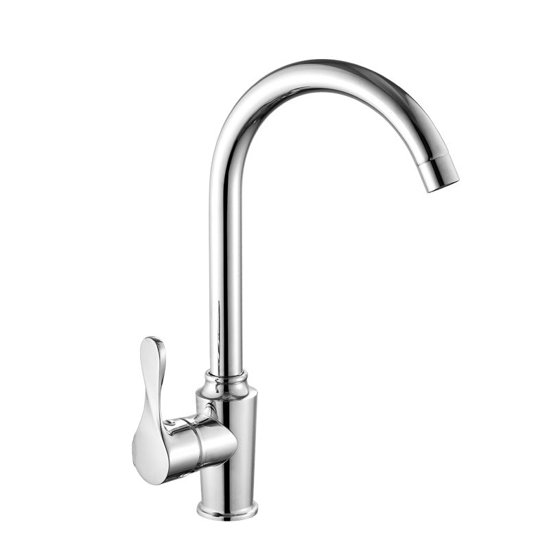 Modern Kitchen Bar Faucet 304 Stainless Steel Lever Handles High Arch Kitchen Faucet