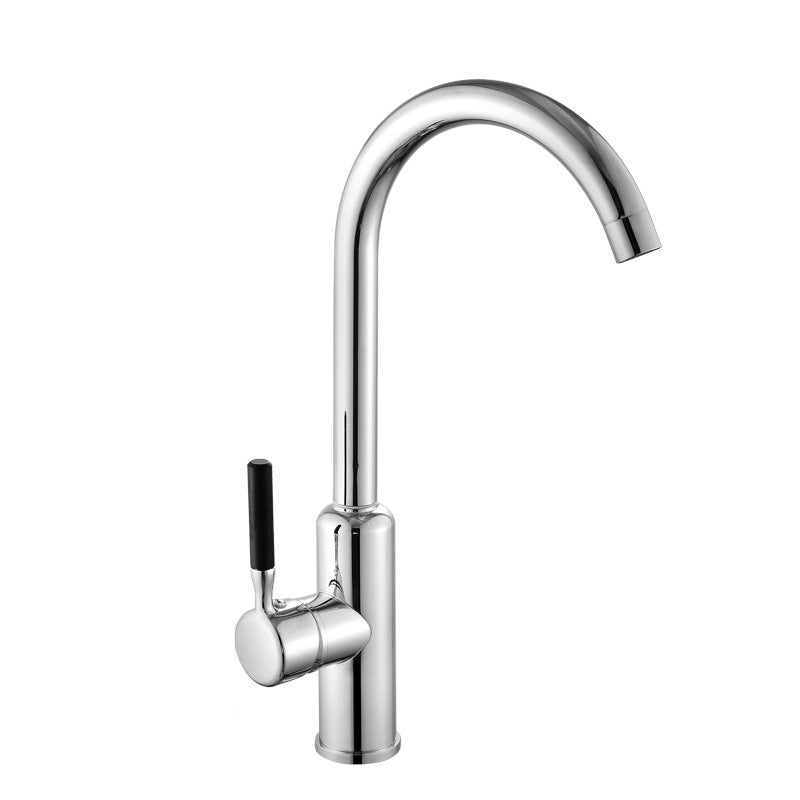 Modern Kitchen Bar Faucet 304 Stainless Steel Lever Handles High Arch Kitchen Faucet