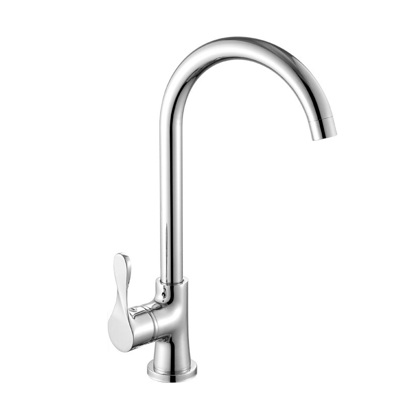 Modern Kitchen Bar Faucet 304 Stainless Steel Lever Handles High Arch Kitchen Faucet