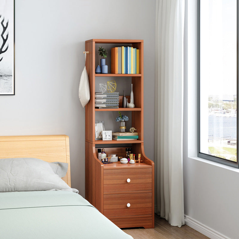 Open Storage Bed Nightstand Contemporary Bedside Cabinet for Bedroom