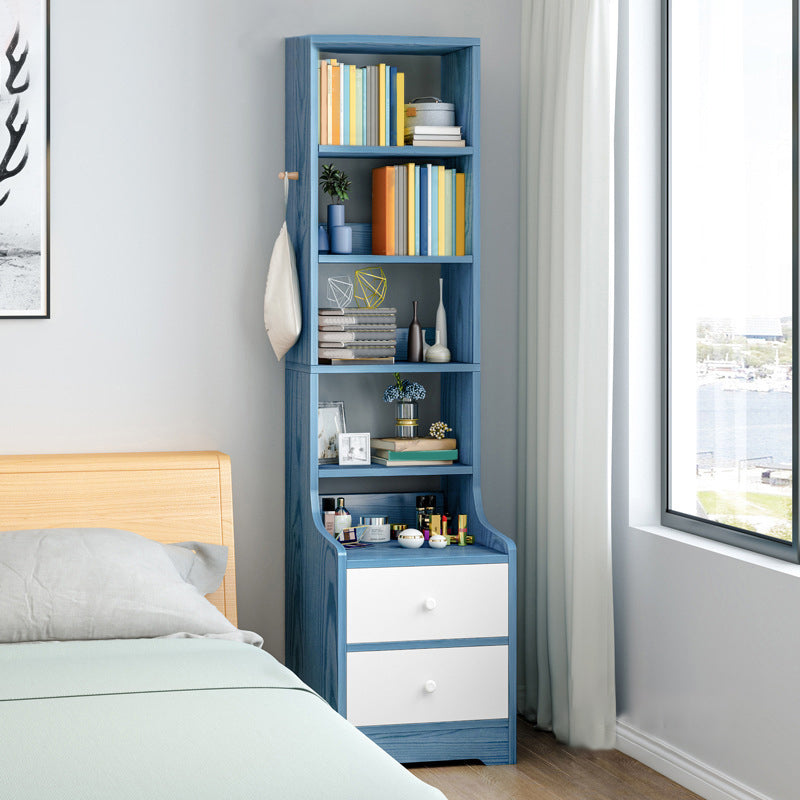 Open Storage Bed Nightstand Contemporary Bedside Cabinet for Bedroom