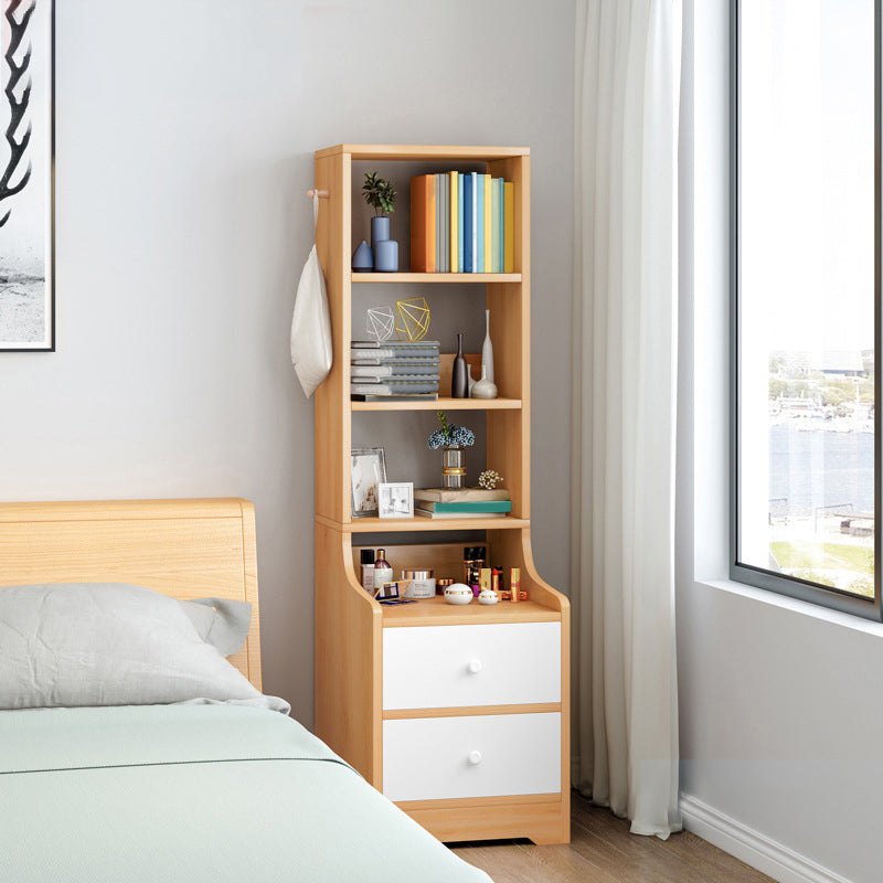 Open Storage Bed Nightstand Contemporary Bedside Cabinet for Bedroom