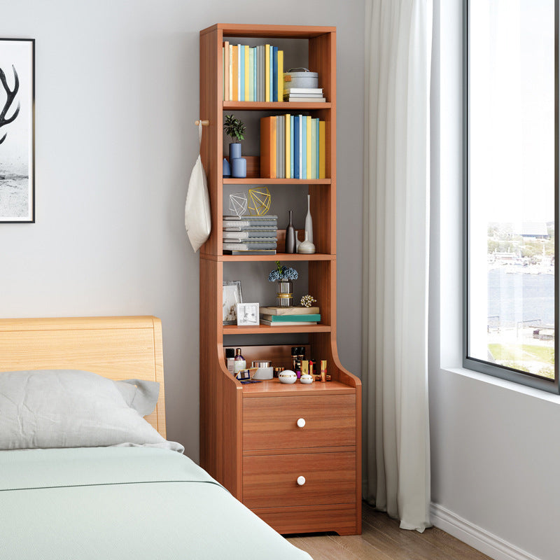 Open Storage Bed Nightstand Contemporary Bedside Cabinet for Bedroom