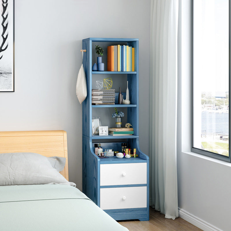 Open Storage Bed Nightstand Contemporary Bedside Cabinet for Bedroom