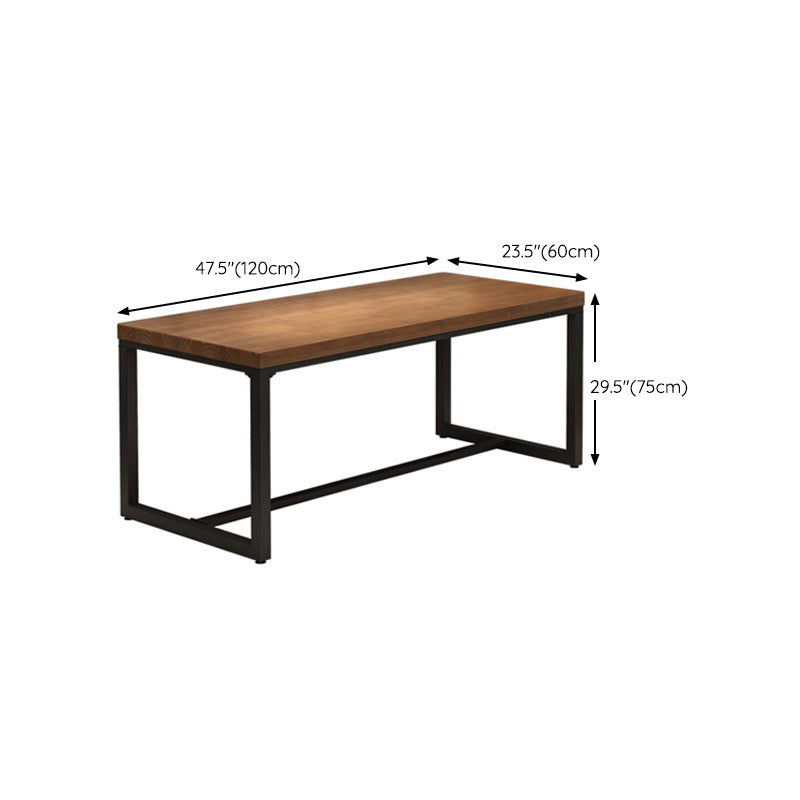 Industrial Wood Computer Desk Rectangular Natural Office Desk