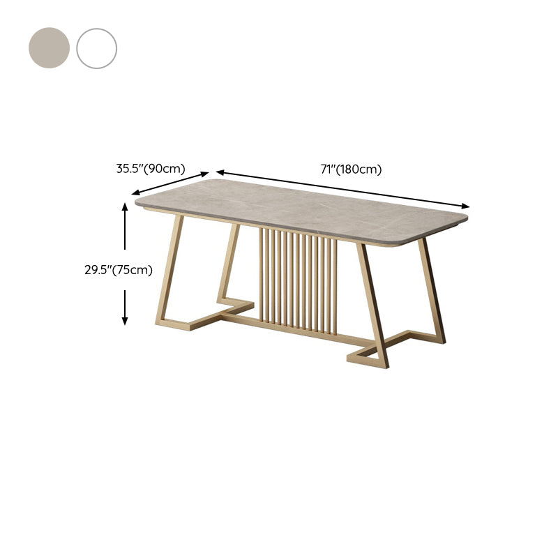 Stone Curved Writing Desk Glam 29.53-inch Tall Office Desk with 1 Shelf