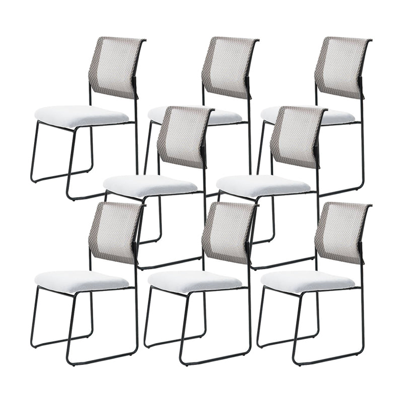 17 Inch Wide Desk Chair Contemporary Armless Conference Chair