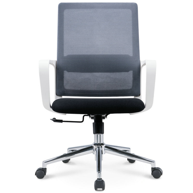 25" Wide Modern Desk Chair Breathable AirGrid Fixed Arms Office Chair