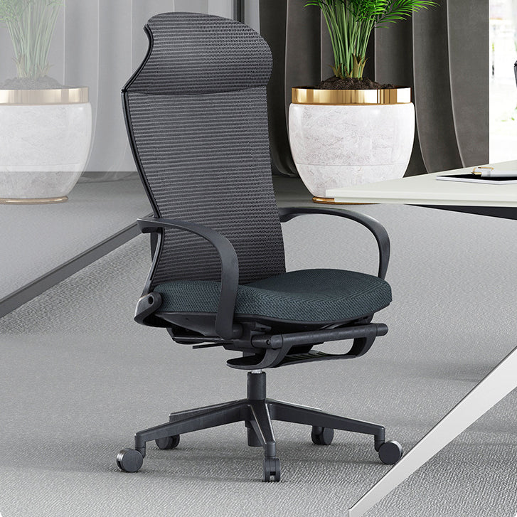 Modern Desk Chair Mesh Conference Chair High Back Chair in Black