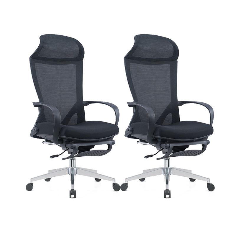 Modern Desk Chair Mesh Conference Chair High Back Chair in Black