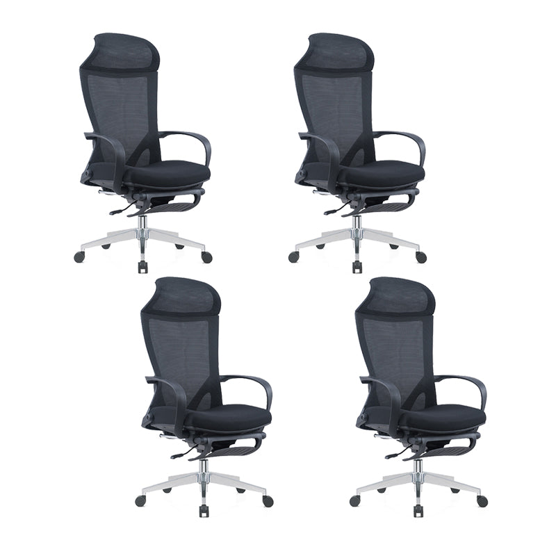 Modern Desk Chair Mesh Conference Chair High Back Chair in Black