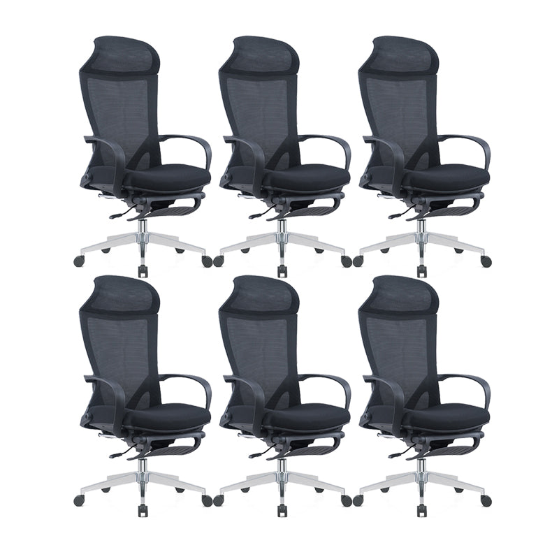 Modern Desk Chair Mesh Conference Chair High Back Chair in Black