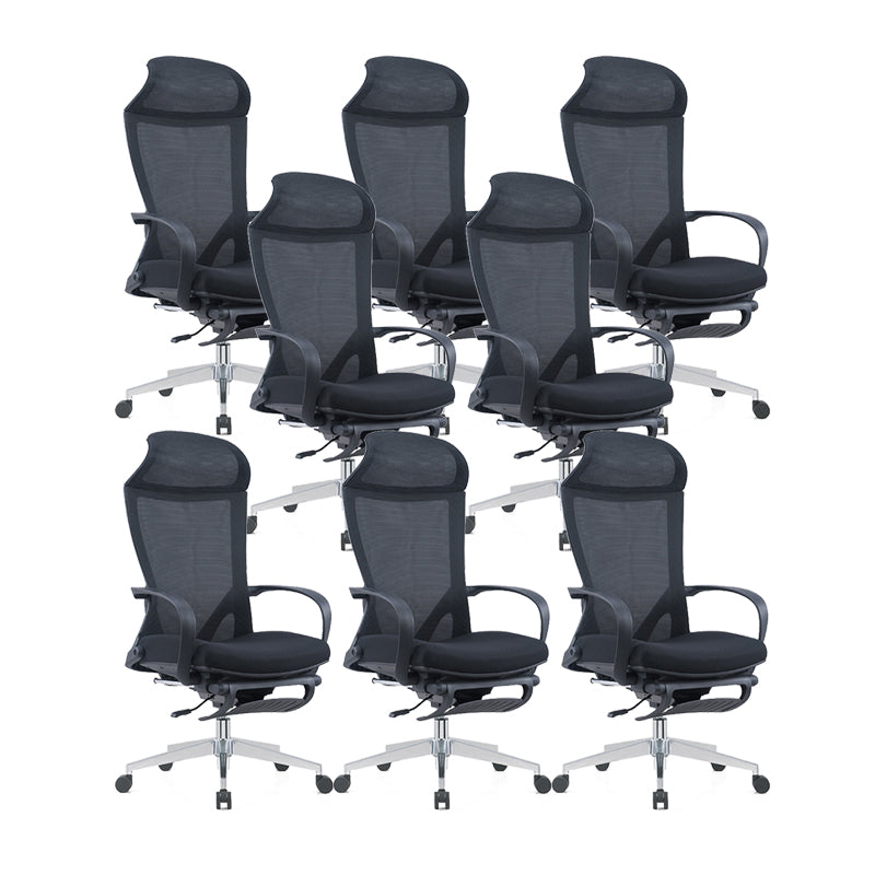 Modern Desk Chair Mesh Conference Chair High Back Chair in Black