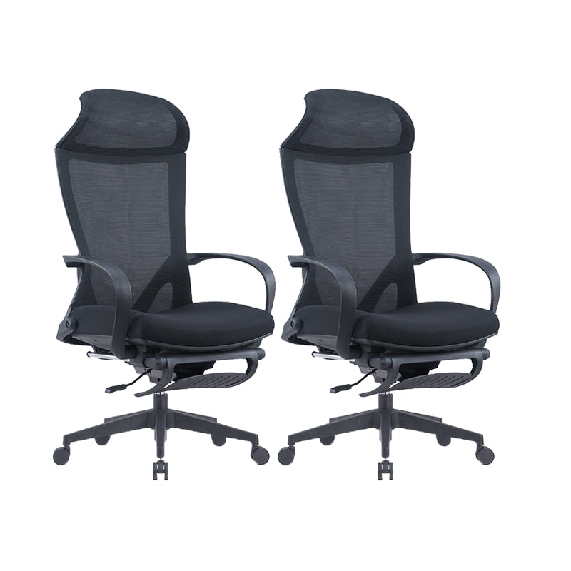 Modern Desk Chair Mesh Conference Chair High Back Chair in Black