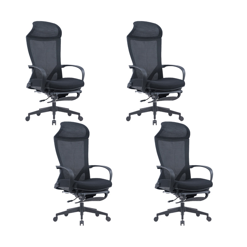 Modern Desk Chair Mesh Conference Chair High Back Chair in Black