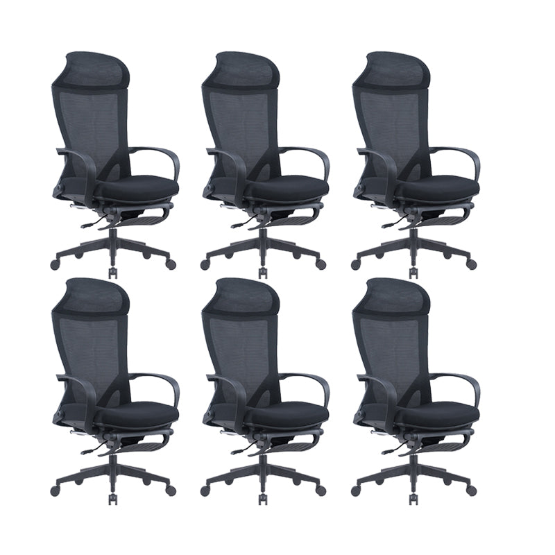 Modern Desk Chair Mesh Conference Chair High Back Chair in Black