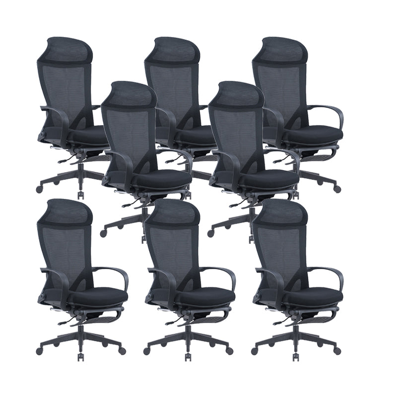 Modern Desk Chair Mesh Conference Chair High Back Chair in Black