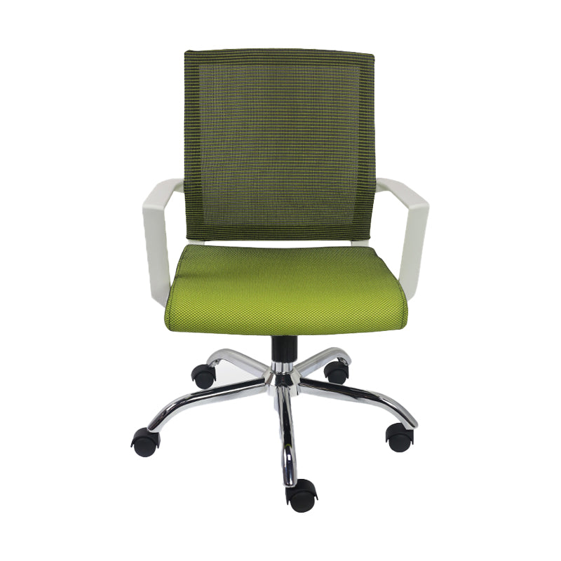 Modern Ergonomic Mesh Task Chair Office Fixed Arms Swivel Chair