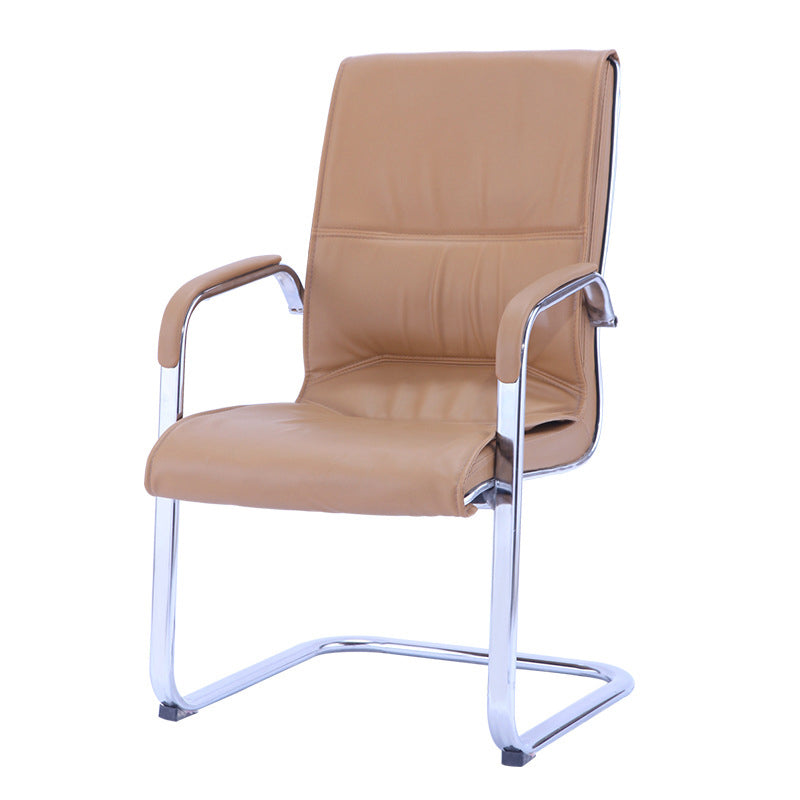 Contemporary PU Computer Chair Faux Leather and Chrome Frame Office Chair