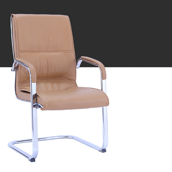 Contemporary PU Computer Chair Faux Leather and Chrome Frame Office Chair