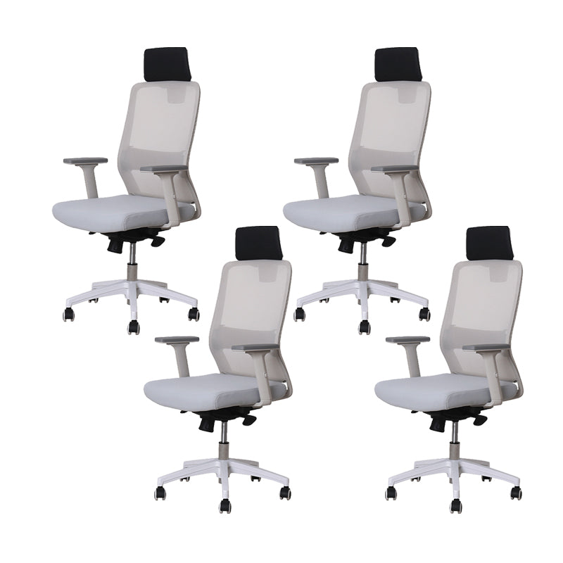 Modern Desk Chair Mesh Ergonomic Conference Chair Mid-Back Chair with Wheels