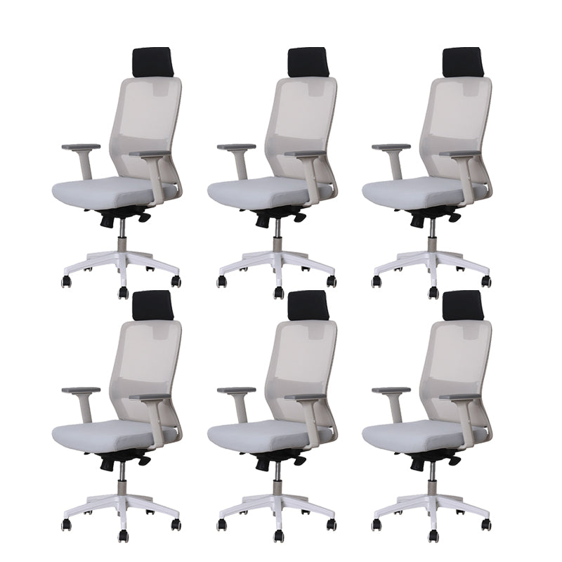 Modern Desk Chair Mesh Ergonomic Conference Chair Mid-Back Chair with Wheels