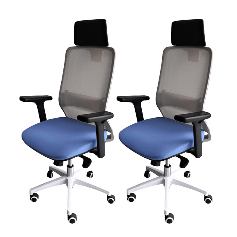 Modern Desk Chair Mesh Ergonomic Conference Chair Mid-Back Chair with Wheels