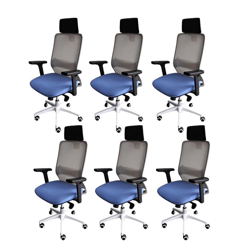 Modern Desk Chair Mesh Ergonomic Conference Chair Mid-Back Chair with Wheels