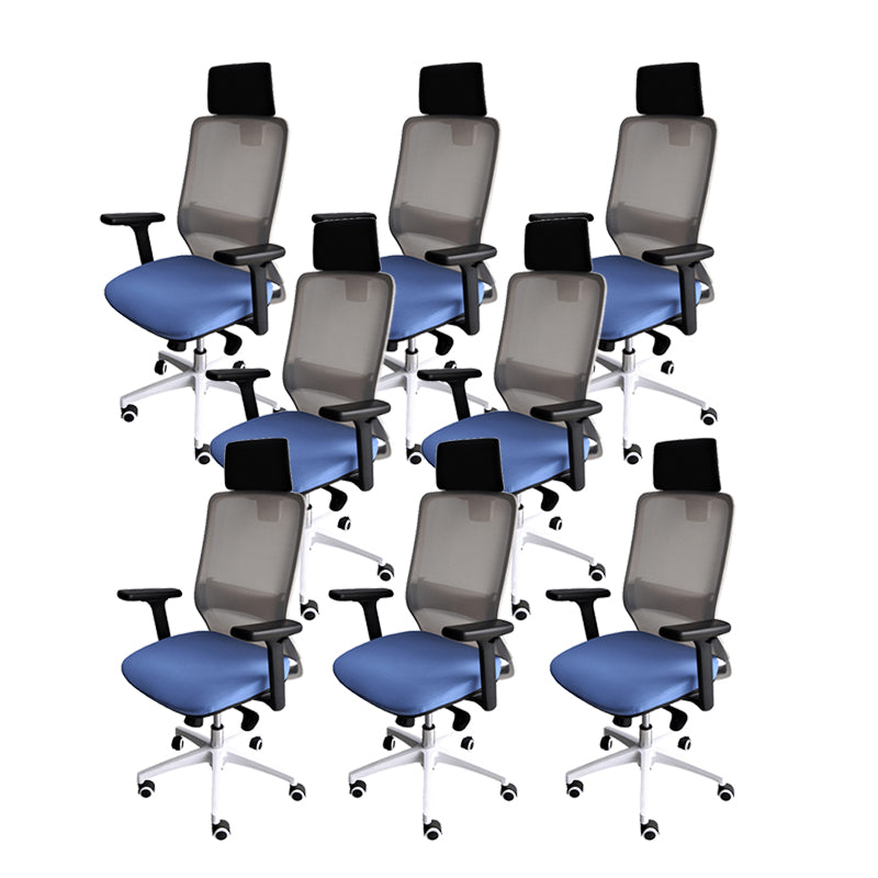 Modern Desk Chair Mesh Ergonomic Conference Chair Mid-Back Chair with Wheels