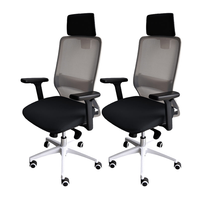 Modern Desk Chair Mesh Ergonomic Conference Chair Mid-Back Chair with Wheels