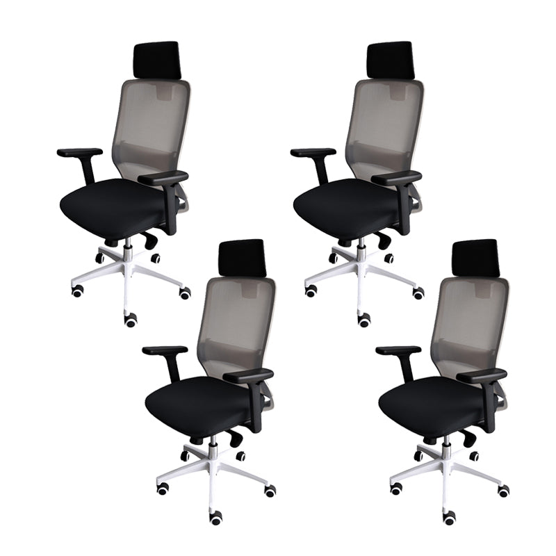 Modern Desk Chair Mesh Ergonomic Conference Chair Mid-Back Chair with Wheels