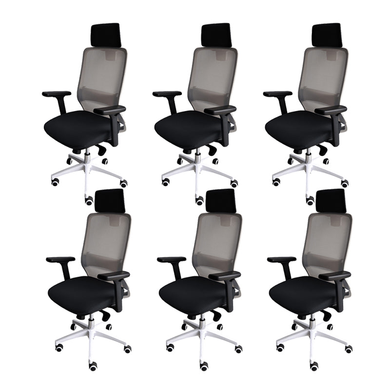 Modern Desk Chair Mesh Ergonomic Conference Chair Mid-Back Chair with Wheels