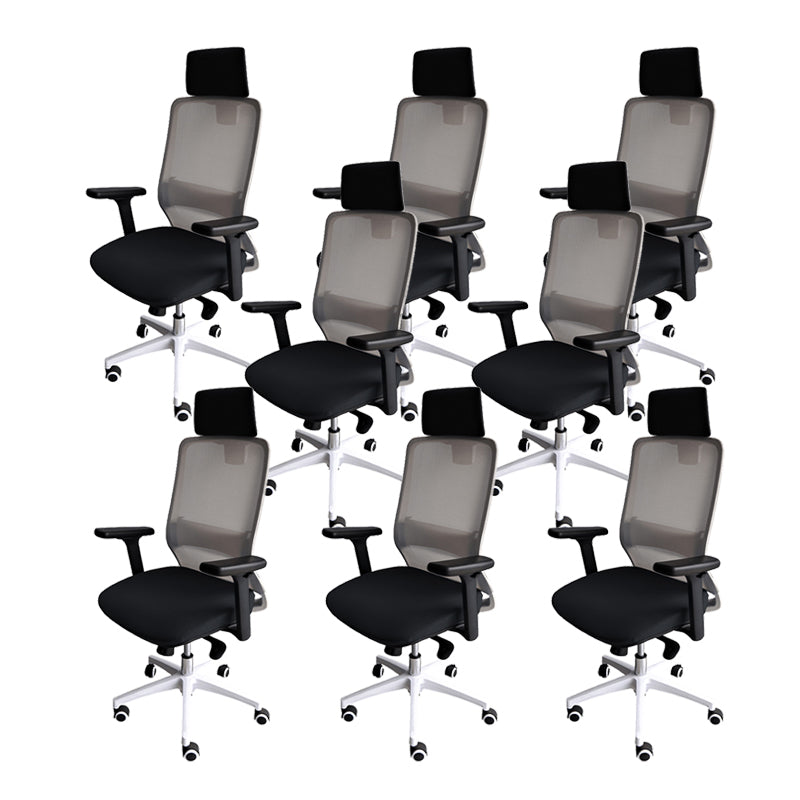 Modern Desk Chair Mesh Ergonomic Conference Chair Mid-Back Chair with Wheels