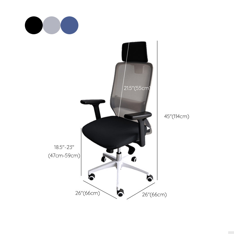 Modern Desk Chair Mesh Ergonomic Conference Chair Mid-Back Chair with Wheels