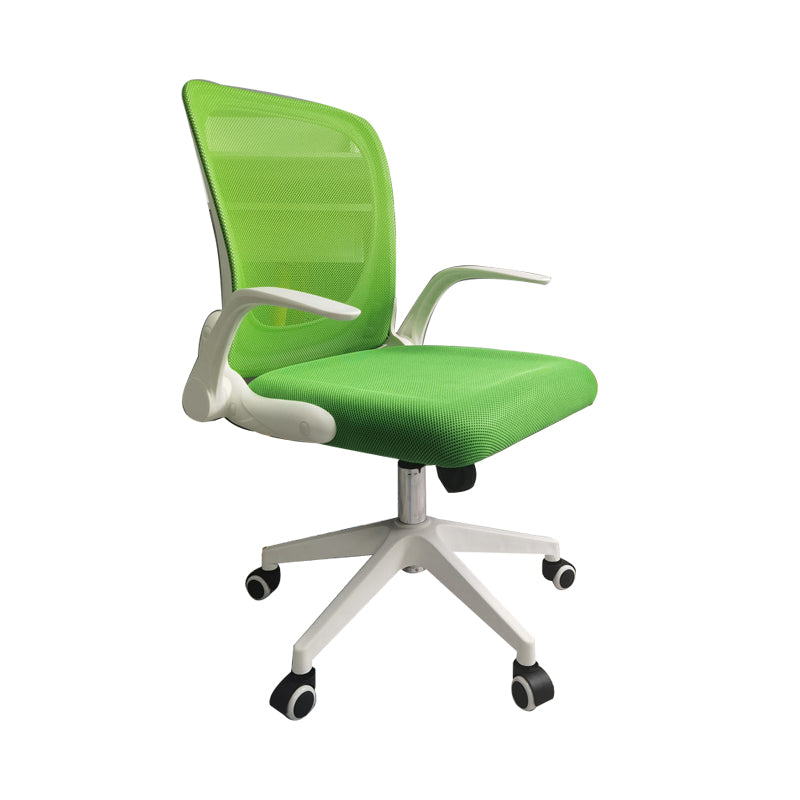 Modern Desk Chair Mesh Conference Chair Mid-Back Chair with Wheels