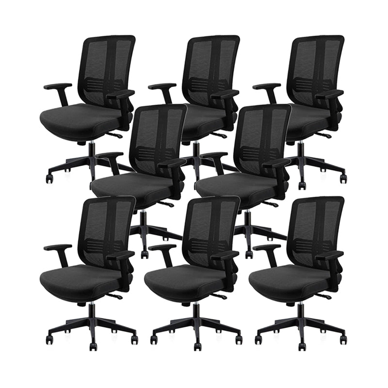 Modern Desk Chair Mesh Conference Chair Mid/High-Back Chair with Wheels