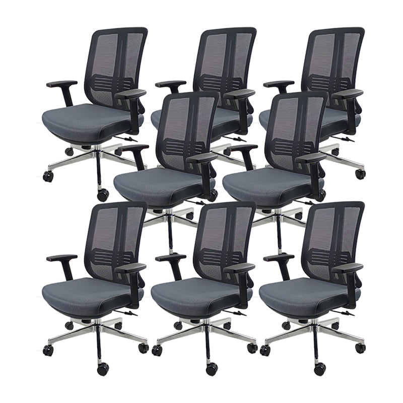 Modern Desk Chair Mesh Conference Chair Mid/High-Back Chair with Wheels