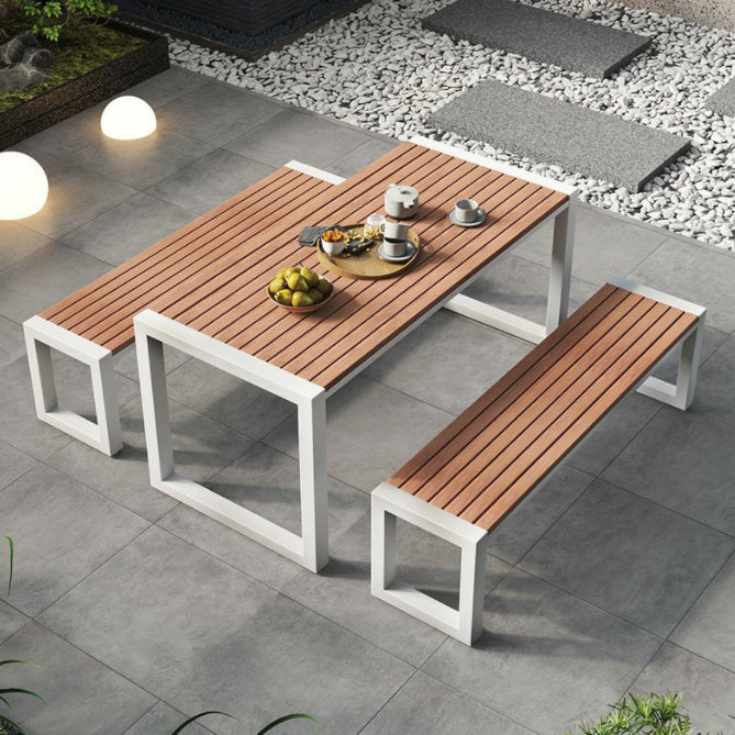 Industrial 1/3/5/7 Pieces Dining Set Reclaimed Wood Dining Table Set for Outdoor