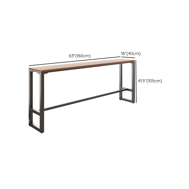 Industrial Artificial Wood Bar Table Set 1/2/5 Pieces Counter Table Set for Outdoor