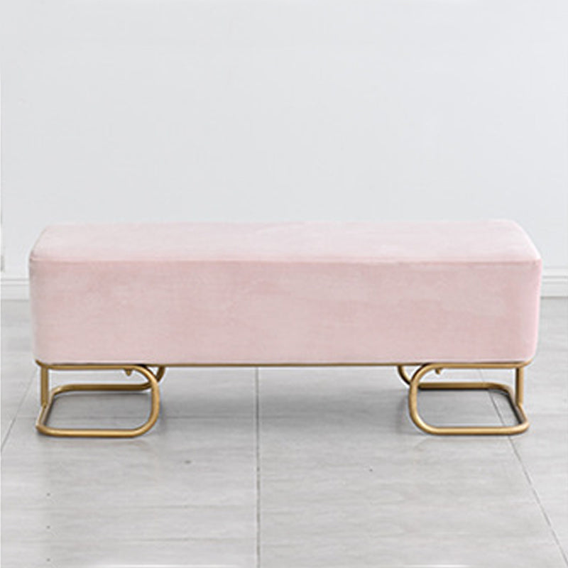 15.75" Wide Glam Solid Color Bench Cushioned Bench for Bedroom