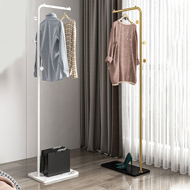 Luxurious Metal Coat Rack Basket Storage Detail Coat Rack with Coat Hooks