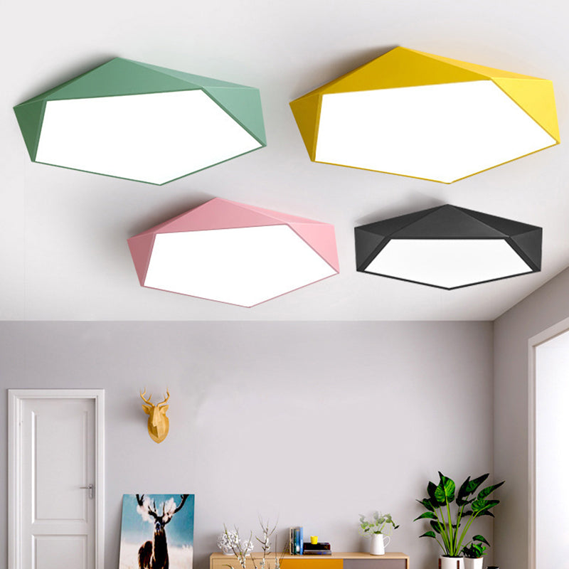 Geometric Flush Mount Contemporary Metal Flush Ceiling Light Fixture