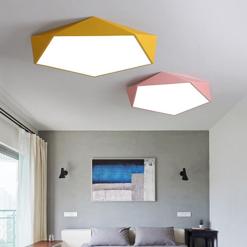 Geometric Flush Mount Contemporary Metal Flush Ceiling Light Fixture