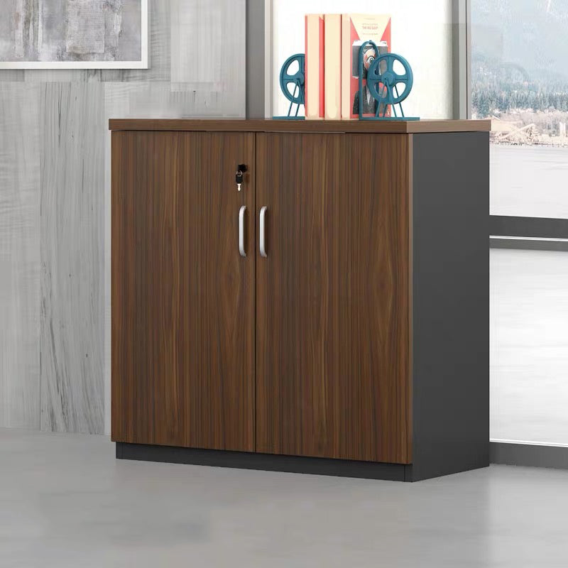 Nordic Style File Cabinets Solid Wood Horizontal File Cabinet with Key Lock